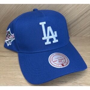 Los‎ Angeles Dodgers Mitchell And Ness 1988 World Series Adjustable Blue Hat MLB